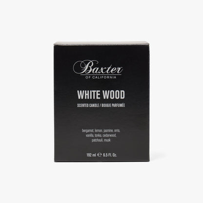 Baxter of California White Wood Candle