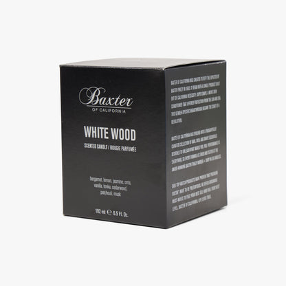 Baxter of California White Wood Candle