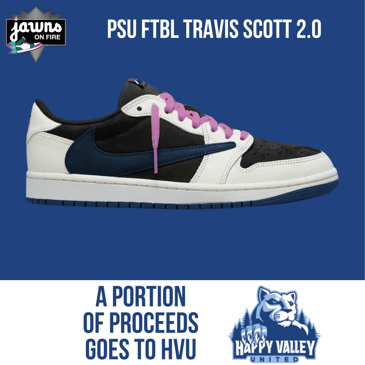 Pre-Order - Custom Travis Scott Penn State Sneaker 2.0