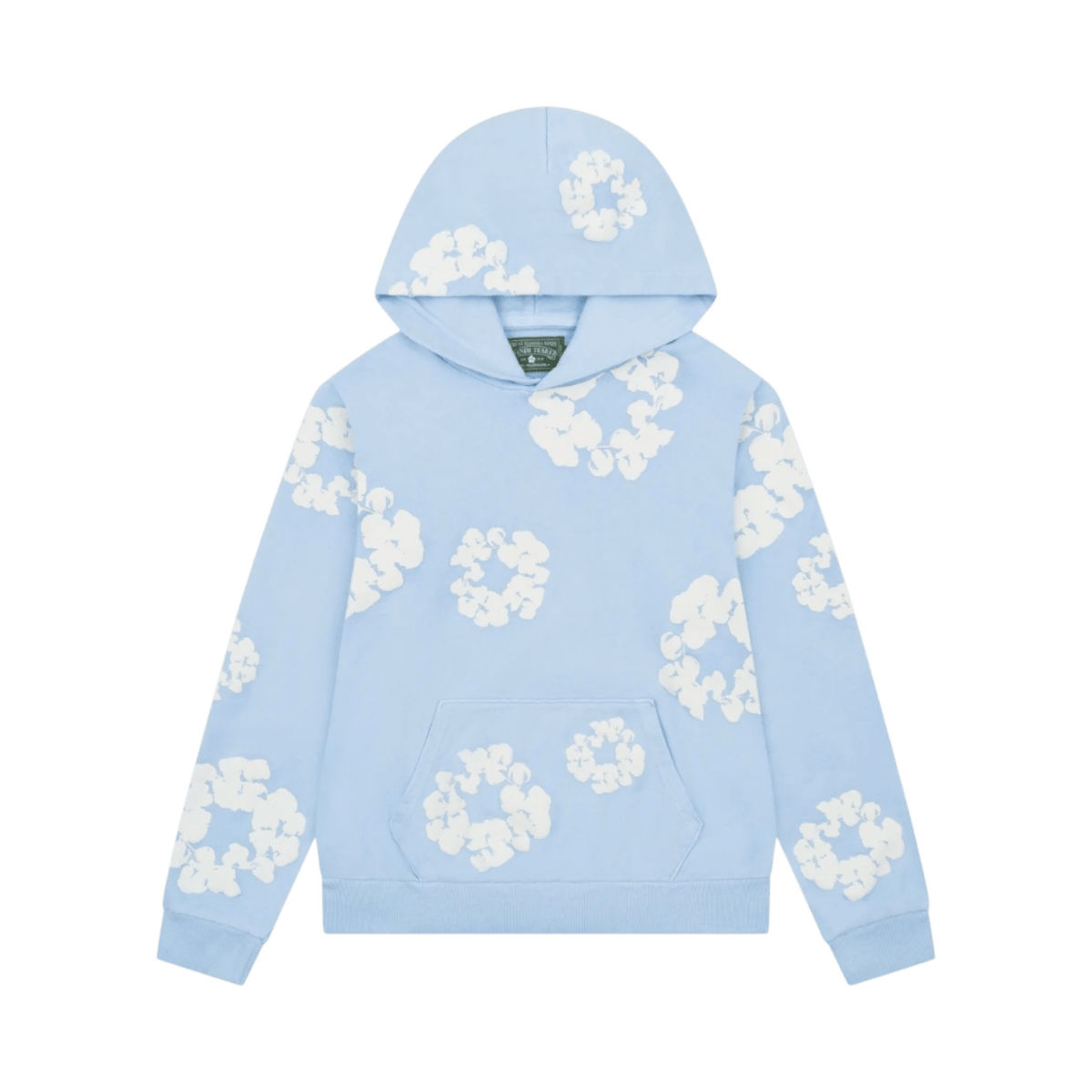 Denim Tears the Cotton Wreath Powder Blue Hoodie