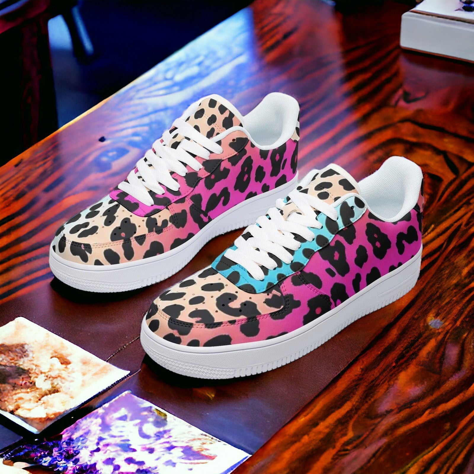 Gradient Leopard Print