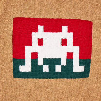 COMME des GARÇONS SHIRT Knit Intarsia Sweater / Camel