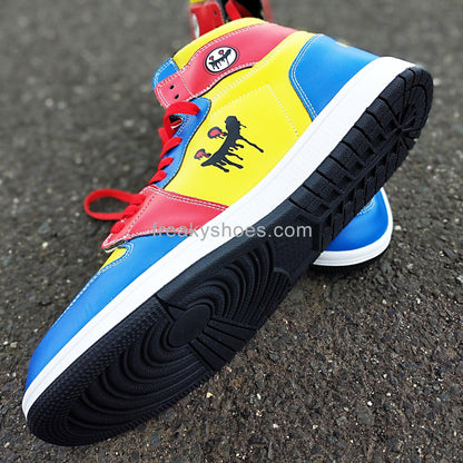 Freaky Shoes Blue Yellow