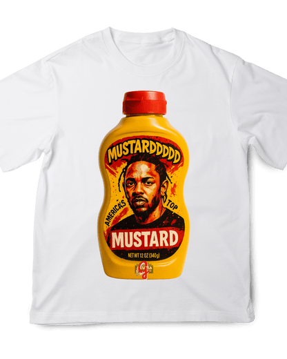 Mustarddddddd - Original Jawns - White T-Shirt