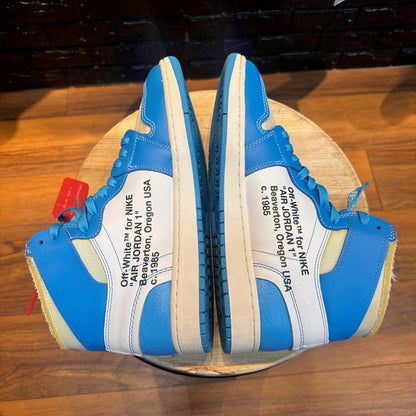 Off-White x Jordan 1 High OG 'UNC' - Gently Enjoyed (Used) Men 12 - No Box