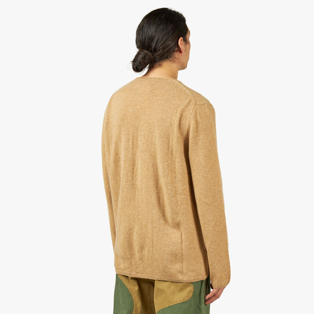 COMME des GARÇONS SHIRT Knit Intarsia Sweater / Camel