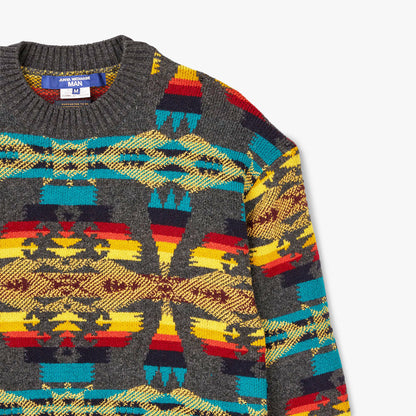 Junya Watanabe MAN x Pendleton Wool Jacquard Sweater / Grey