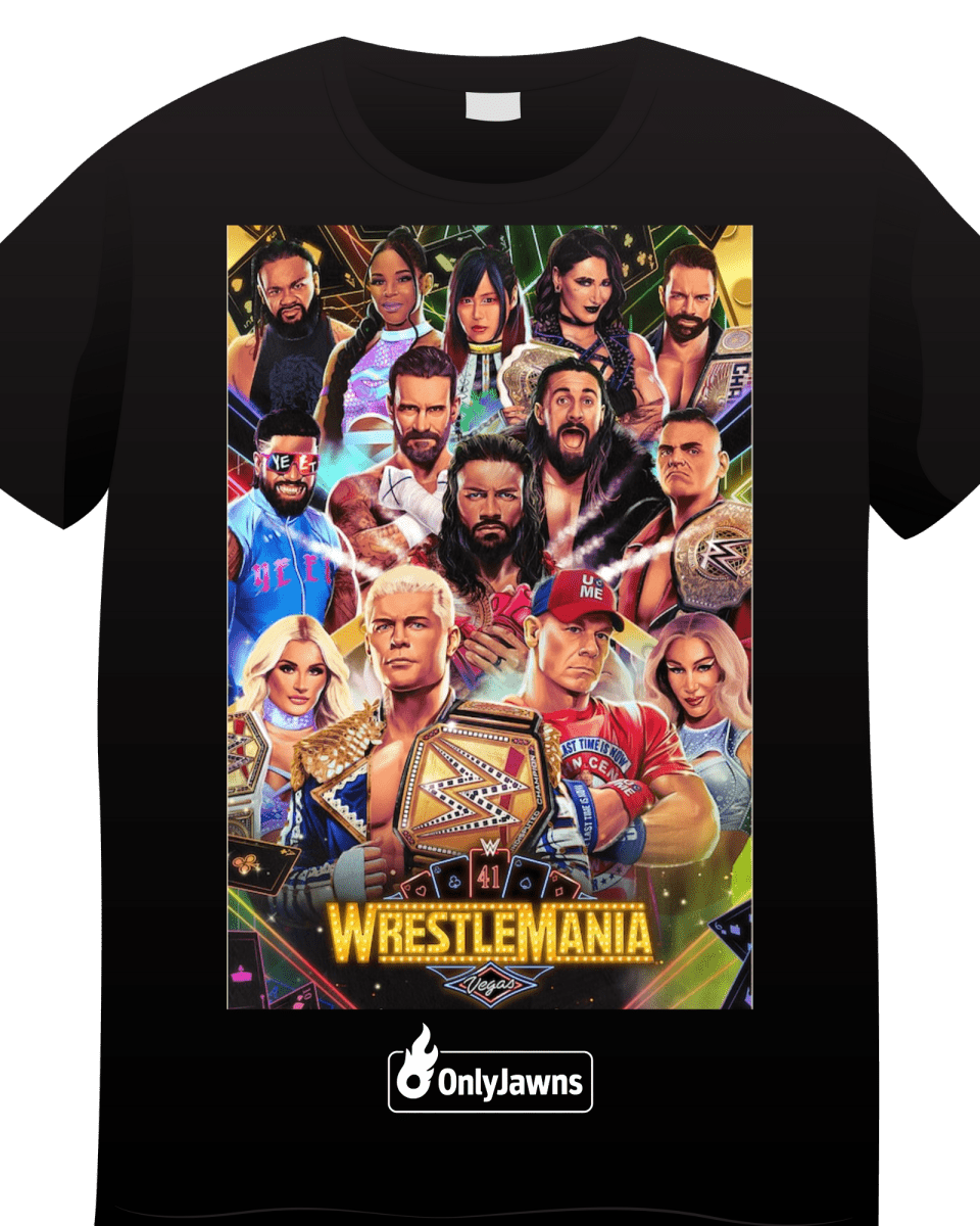 WrestleMania 41 Wrestlers - Original Jawns - Black T-Shirt